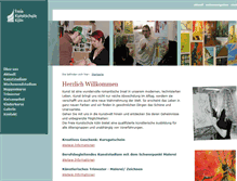 Tablet Screenshot of kunstschule-koeln.de